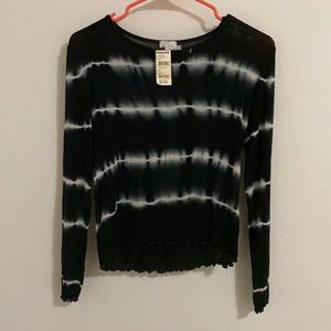 Black Tye Die Long Sleeve